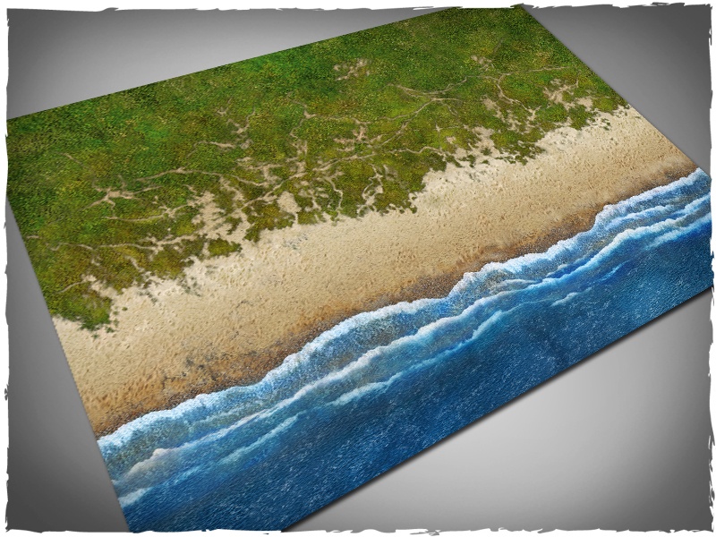 Deep Cut Studio Wargames Terrain Mat Beach 4x6 Spielmatte Strand Spielfeld Matte