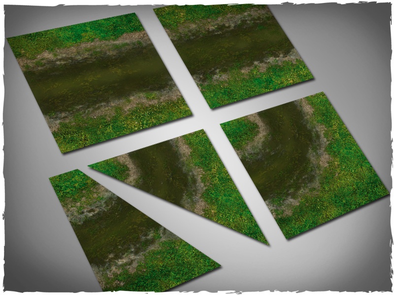 Terrain tiles set dirty river DeepCut Studio