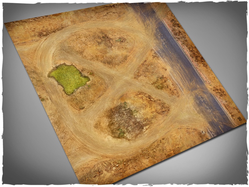 Gaslands Terrain track Map ☣️ Desert Race printable gaslands battle mat -  Amatsu, wasteland-encounter-maps