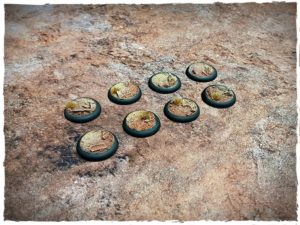 Battle ready bases - Badlands, 30 mm, round, x8