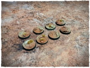 Battle ready bases - Badlands, 32 mm, round, x8