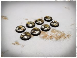 Battle ready bases - Winter, 32 mm, round, x8