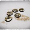 Battle ready bases - Winter, 40 mm, round, x5