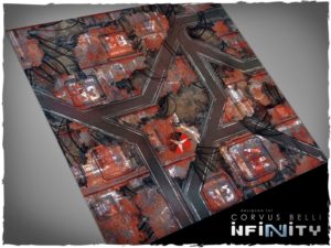 Infinity Deep Cut Studio Wargames Terrain Mat Yu Jing 4x4 Infinity  Spielmatte Play field 