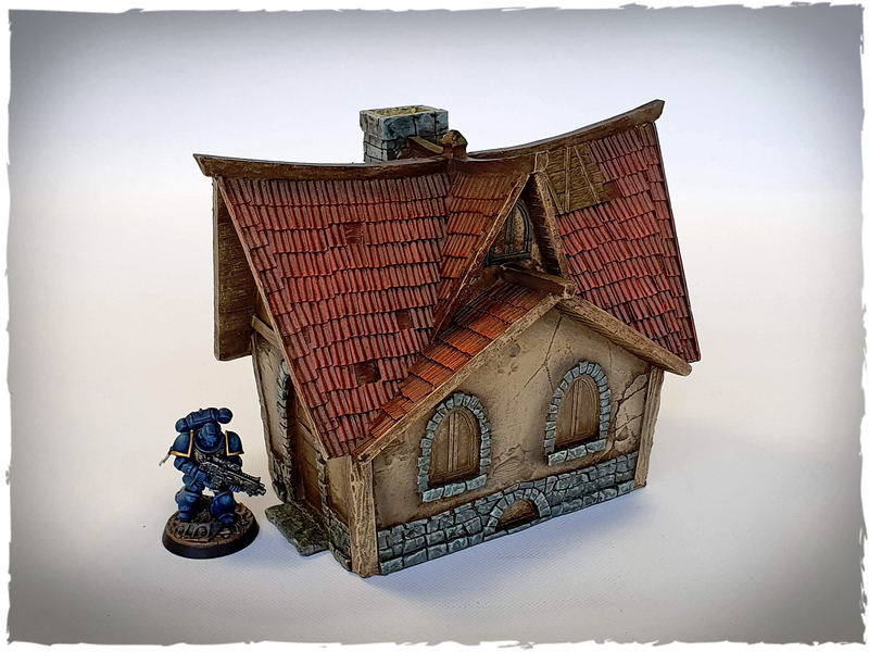 Home 1 3/32in For Warhammer/Age Of Sigmar Details about   Tabletop Terrain Size Villa Dnd 