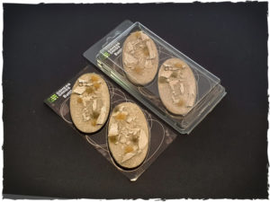 Battle ready bases - Arid Steppe, 90 mm, oval, x2