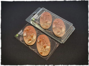 Battle ready bases - Badlands, 90 mm, oval, x2