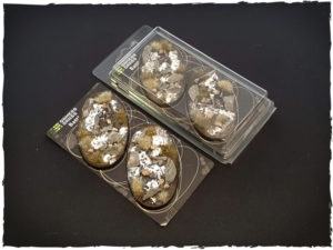 Battle ready bases - Winter, 90 mm, oval, x2