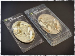Battle ready bases - Arid Steppe, 105 mm, oval, x1