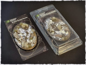 Battle ready bases - Winter, 105 mm, oval, x1