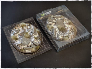 Battle ready bases - Winter, 120 mm, oval, x1