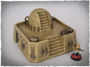 Prepainted scenery - desert house #2