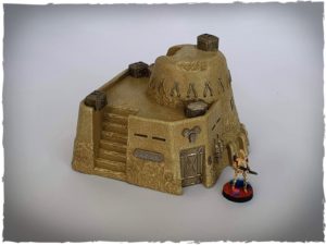 Prepainted scenery - desert house #3