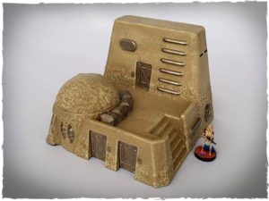 Prepainted scenery - desert house #4