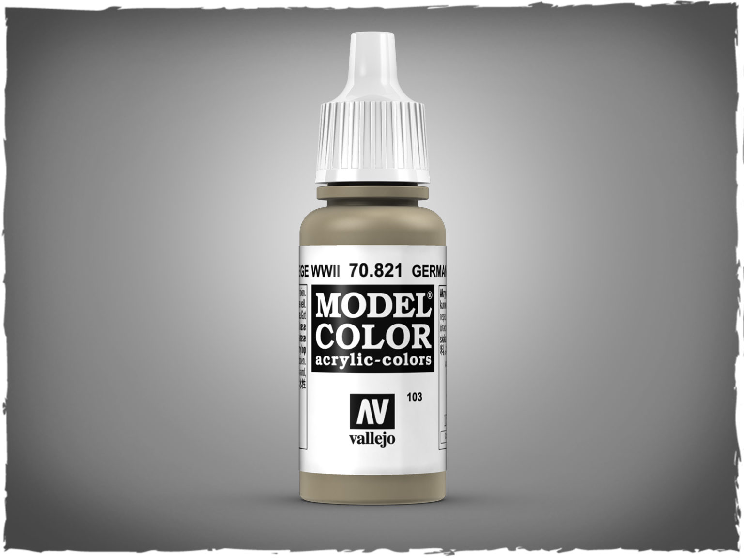 Vallejo Model Color acrylic paint 70.821 german camouflage beige wwII DeepCut Studio