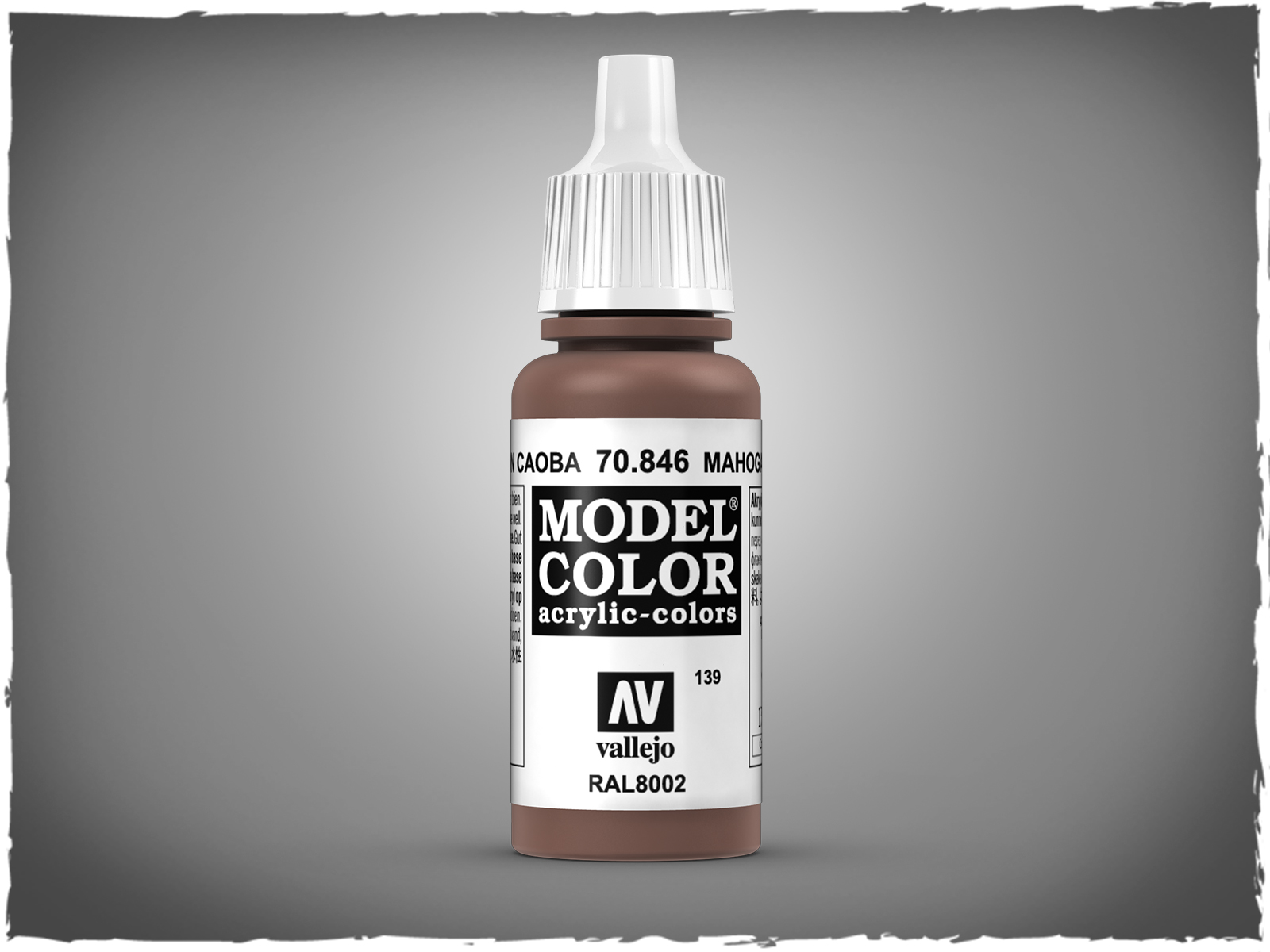 Vallejo Model Color acrylic paint - 70.846 Mahogany Brown