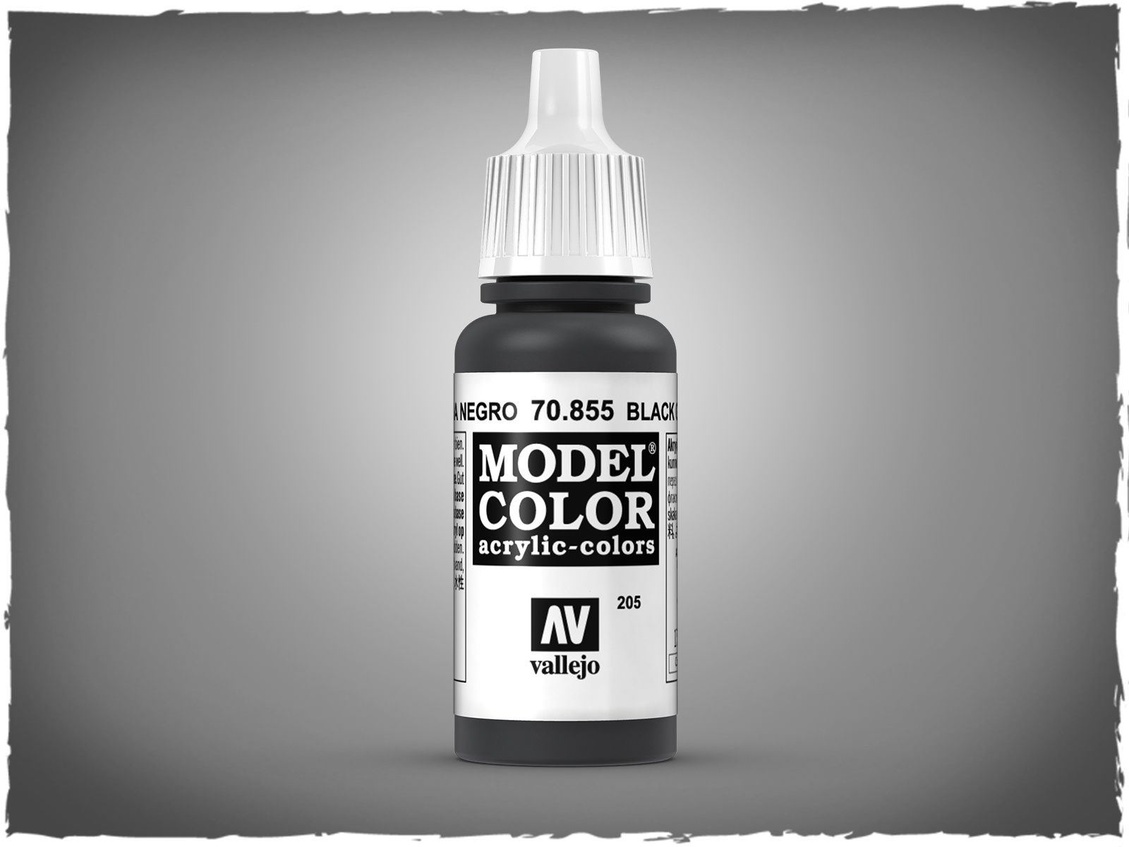 Vallejo Model Color acrylic paint - 70.855 black glaze