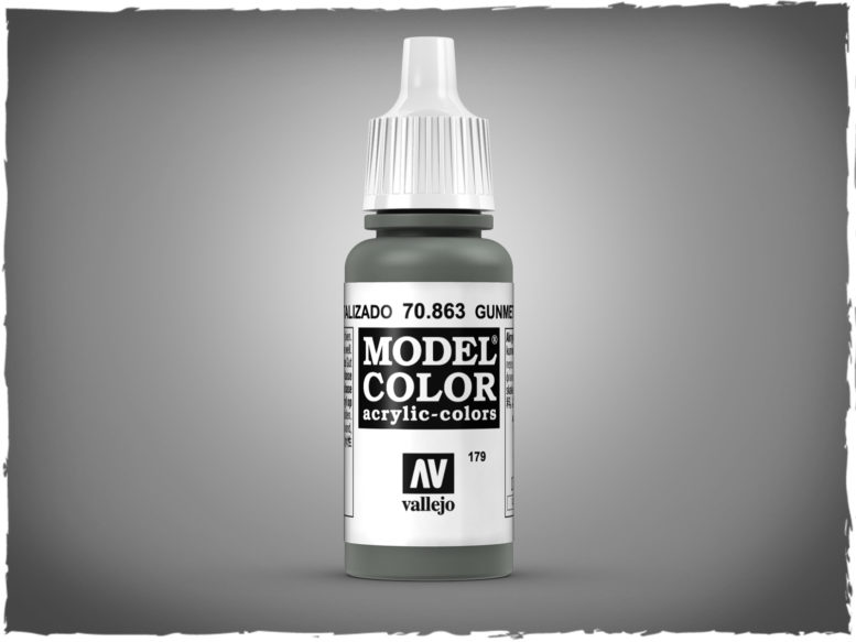 Vallejo Model Color 70863 Gunmetal Grey – 17 Ml Acrylfarbe Für Modellbau