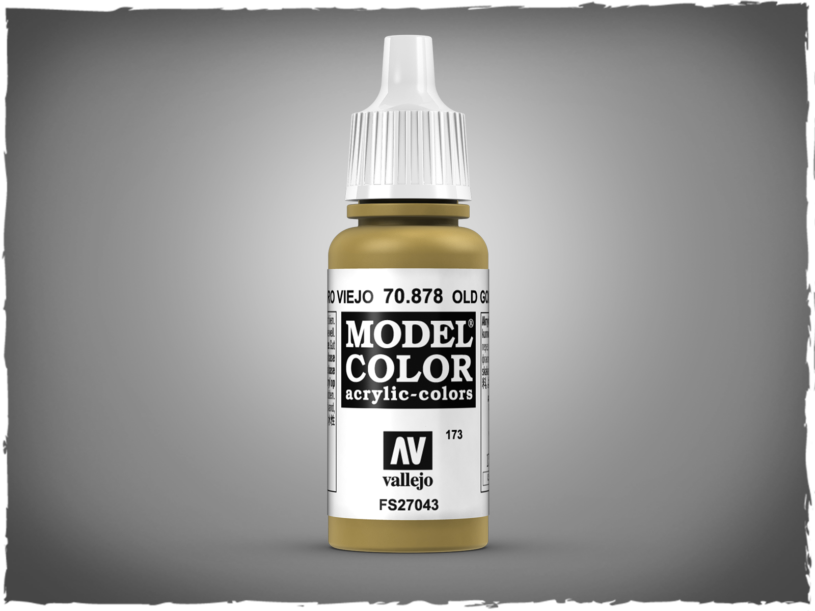 70878 Vallejo Model Color Paint: 17ml Old Gold (M173) , Vallejo