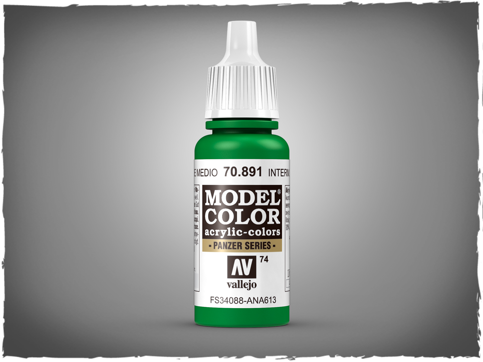 Vallejo Model Color Intermediate Green 70891 for painting miniatures