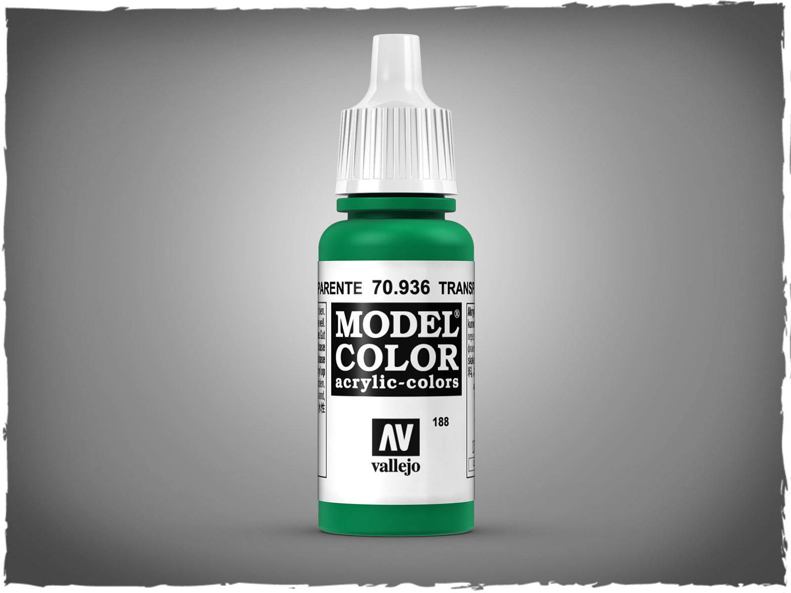Vallejo 70.936 Model Color Acrylic Paint Transparent Green 17ml — White  Rose Hobbies