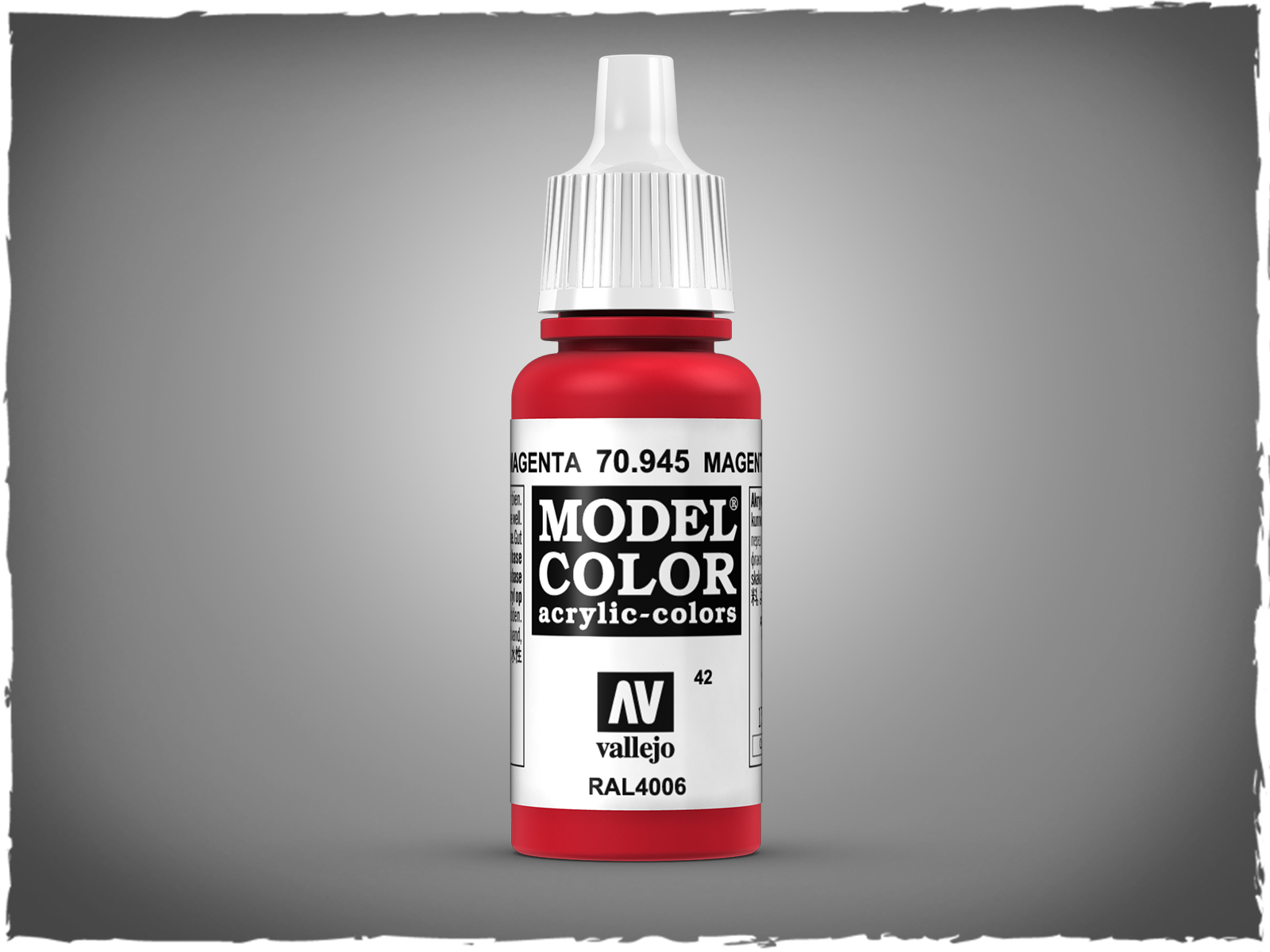 Vallejo Model Color Paint: 17ml Magenta 70945 (M042)