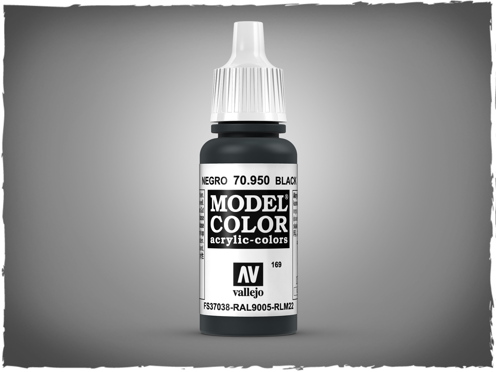 WWG Vallejo Paint Game Color Black Grey 70.862 Wargame Miniature Figure 