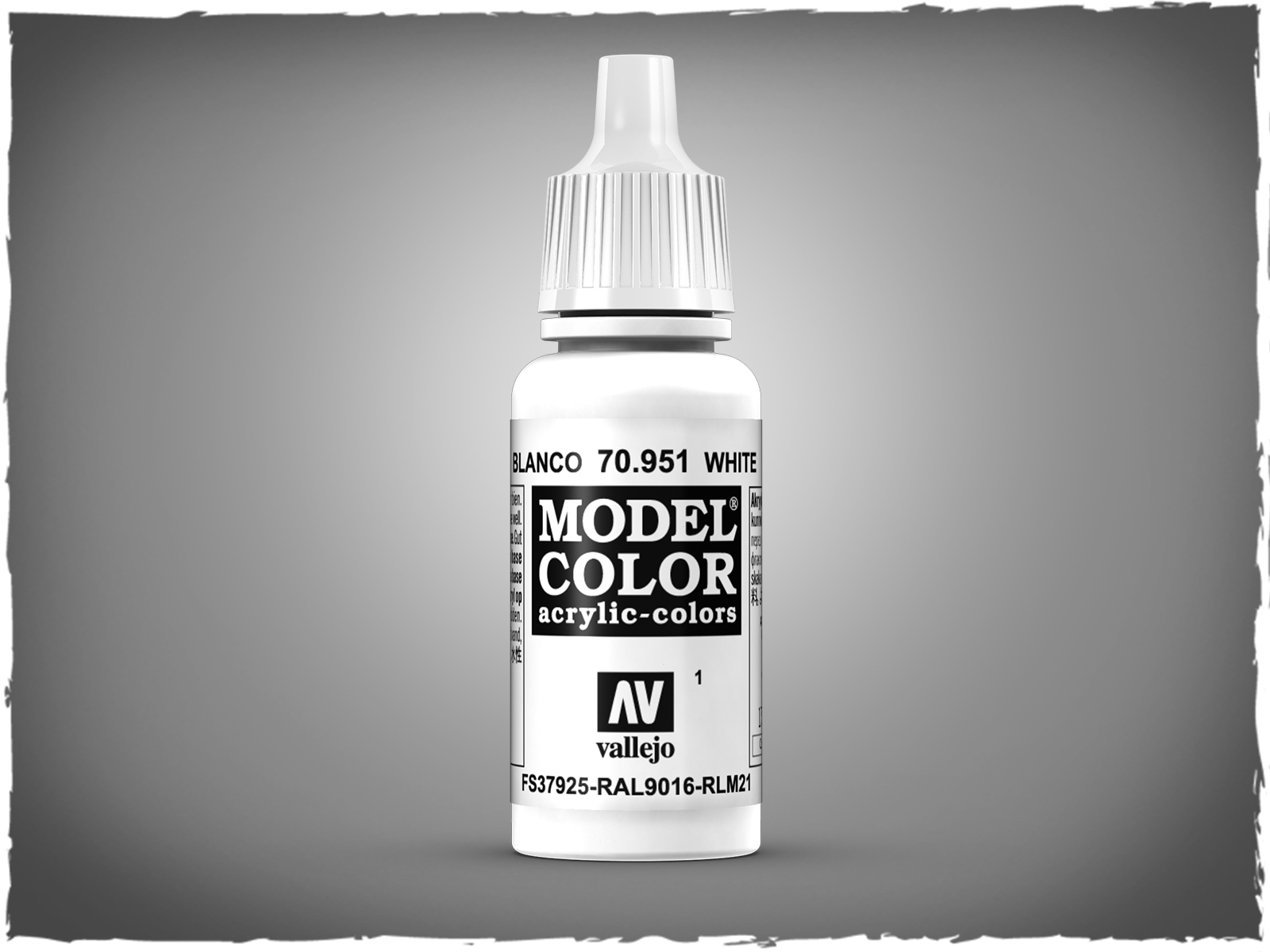 White Vallejo Model Color Acrylic Paint 70951 / 001