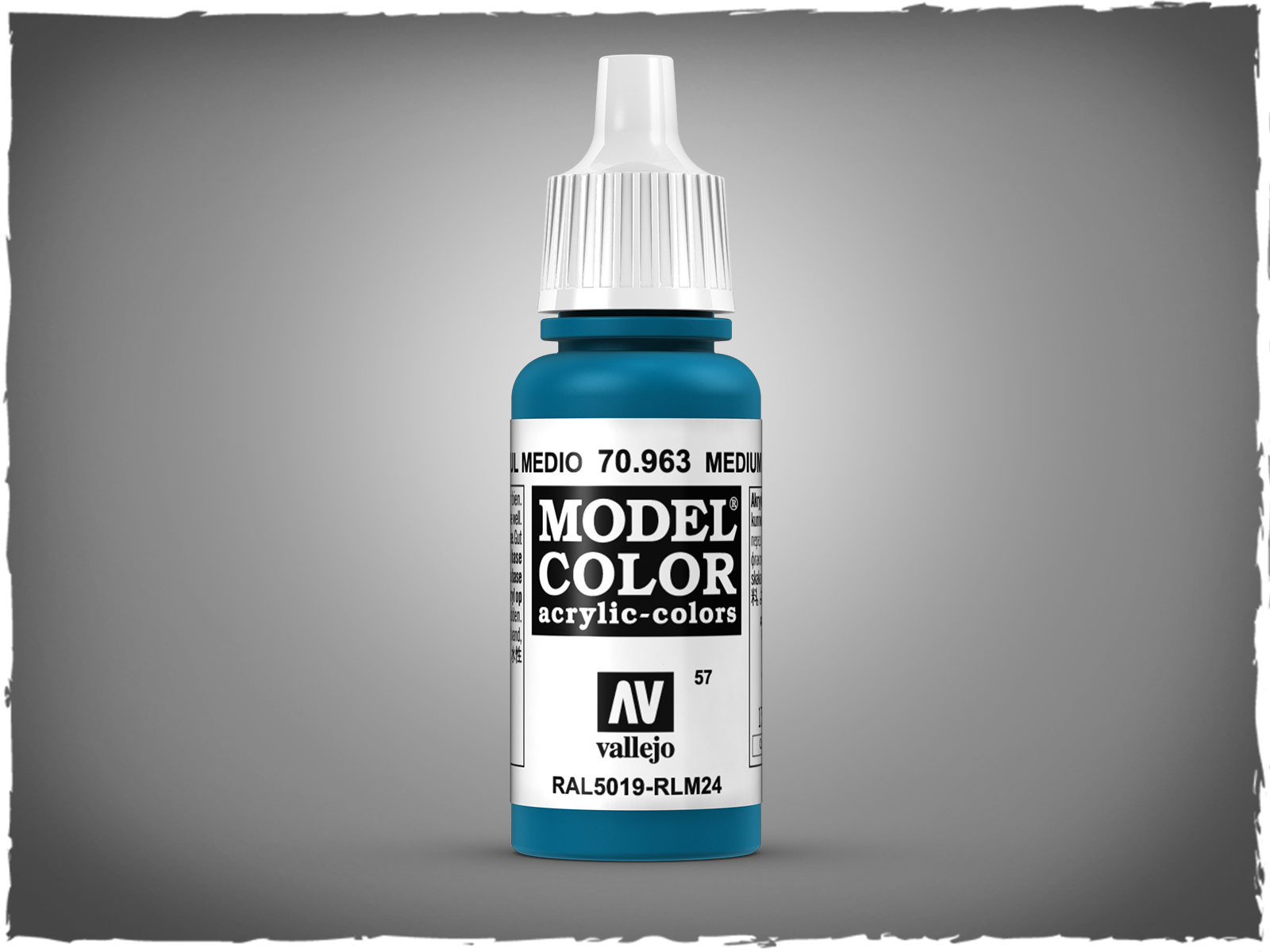 Vallejo 70.963 Model Color: Medium Blue, 17ml