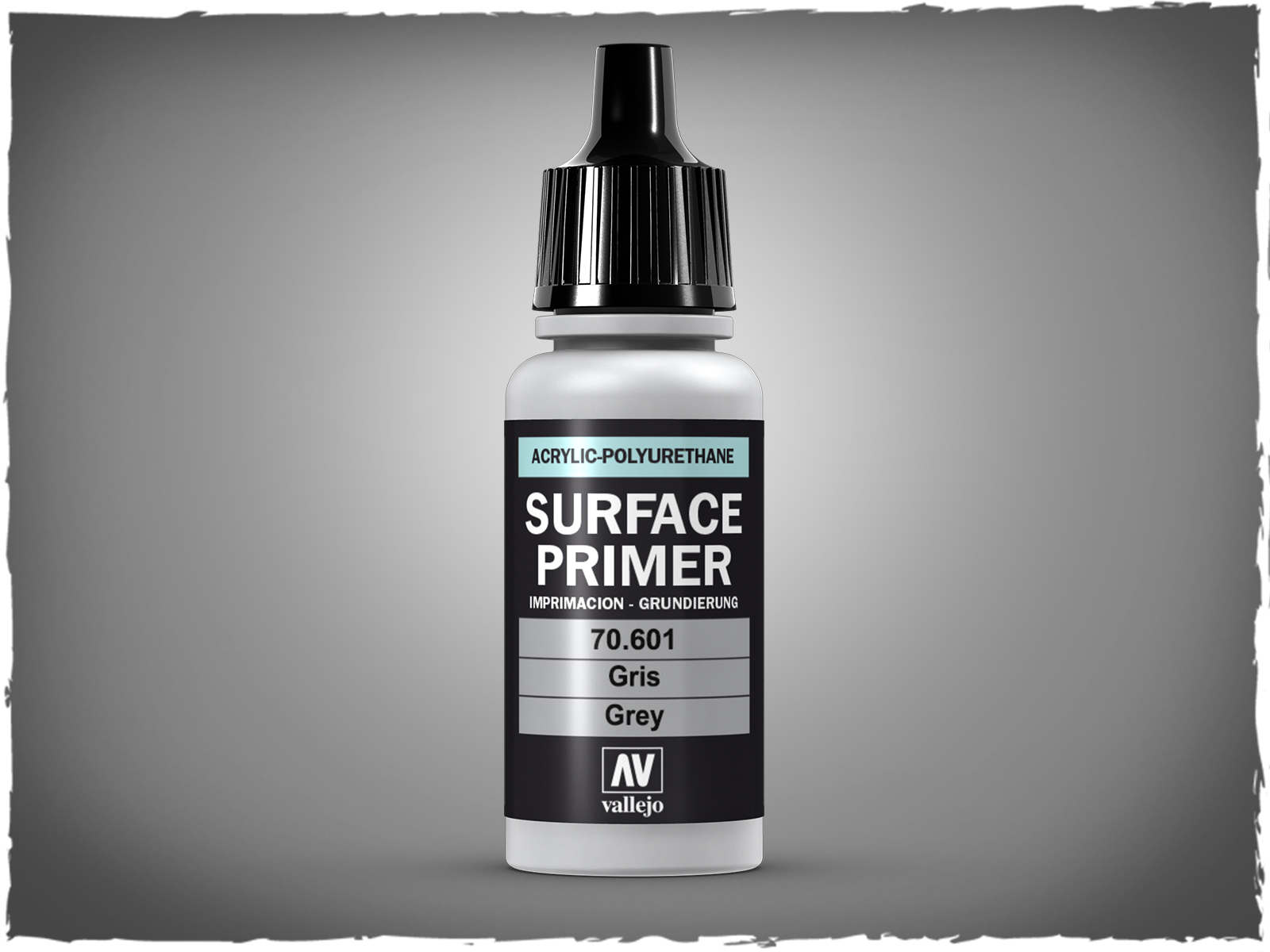 Vallejo Surface Primer Grey 70601 in 17ml bottles