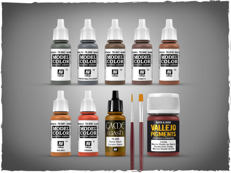 Vallejo paint set 70.150 Rust and Steel DeepCut Studio