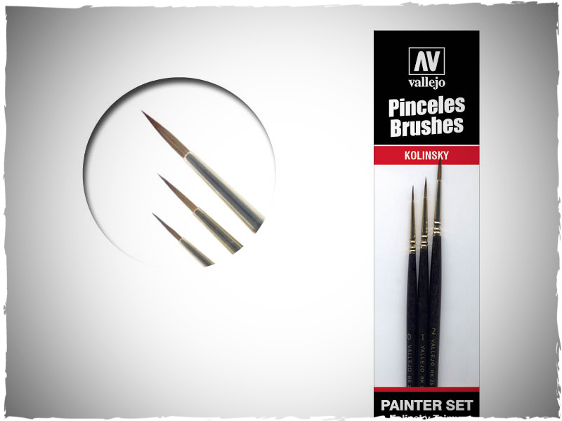 Vallejo Kolinsky Tajmyr sable brushes - painter set