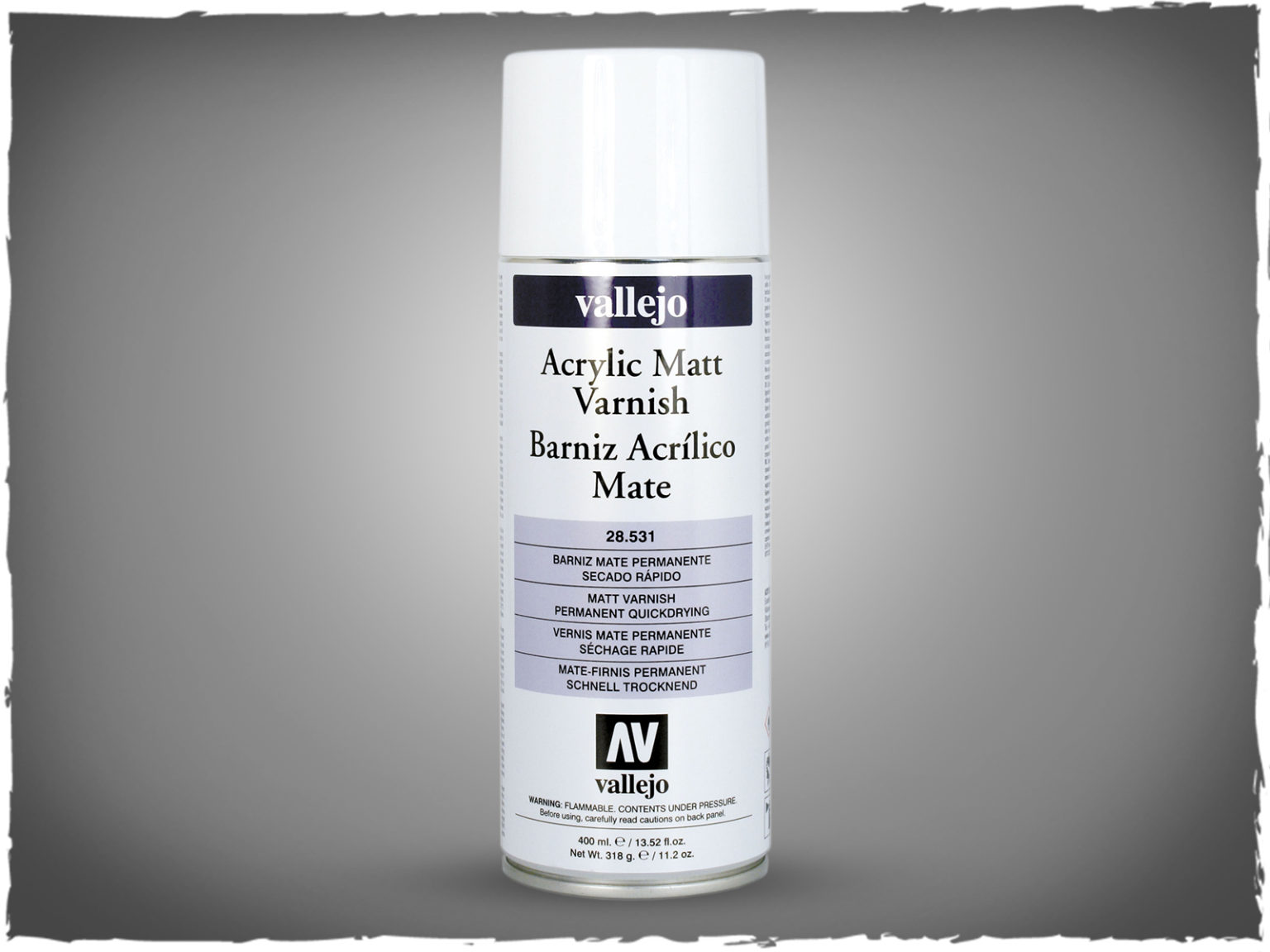 Vallejo paint spray 28.531 Acrylic Matt Spray Varnish DeepCut Studio