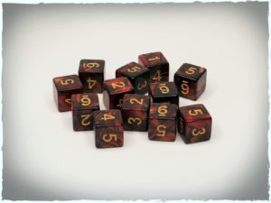 Blood For The Blood God d6 dice set, 12 pcs