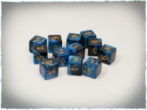 Evernight d6 dice set, 12 pcs