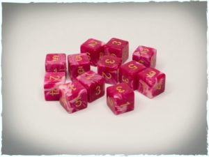 Wicked Candy d6 dice set, 12 pcs