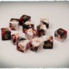 Blood And Milk d6 dice set, 12 pcs