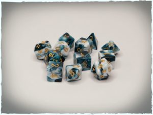 Stranger Tides polyhedral dice set, 12 pcs