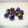 Rainbow polyhedral dice set, 12 pcs