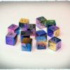 Rainbow d6 dice set, 12 pcs