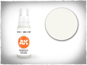 AK acrylic colors 3rd gen - AK11003 - White Grey