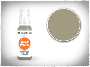 AK acrylic colors 3rd gen - AK11014 - Medium Sea Grey