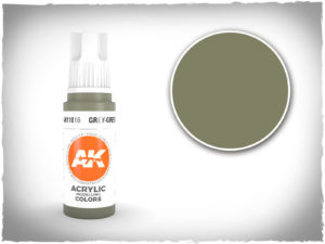 AK acrylic colors 3rd gen - AK11016 - Grey Green