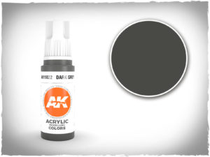AK acrylic colors 3rd gen - AK11022 - Dark Grey