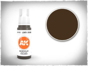 AK acrylic colors 3rd gen - AK11110 - Leather Brown