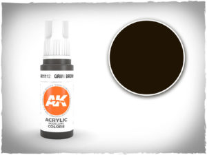 AK acrylic colors 3rd gen - AK11112 - Grim Brown