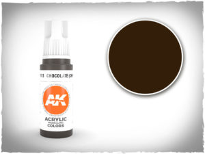 AK acrylic colors 3rd gen - AK11113 - Chocolate