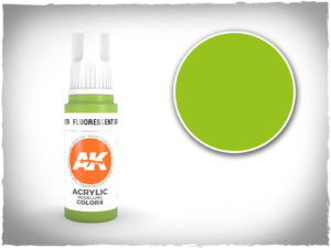 AK acrylic colors 3rd gen - AK11129 - Fluorescent Green