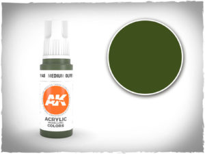 AK acrylic colors 3rd gen - AK11148 - Medium Olive Green