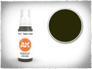 AK acrylic colors 3rd gen - AK11159 - Russian Green